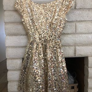 Gold Sequin Dress